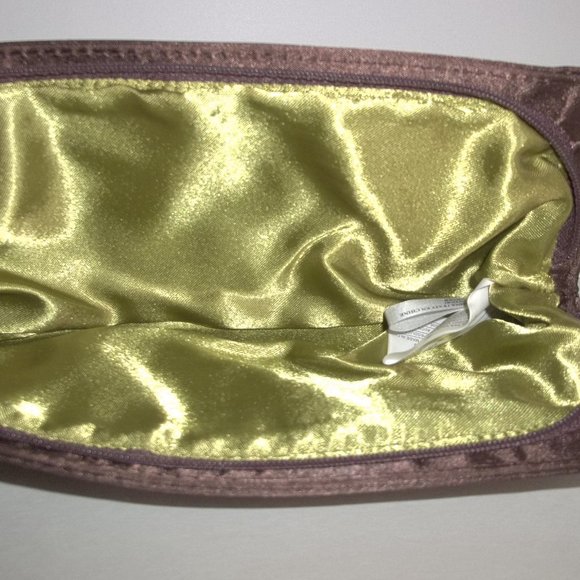 Vintage Avon Clutch Purse Brown Purple Green Flower Cottagecore Style Bag B14 - Picture 7 of 8